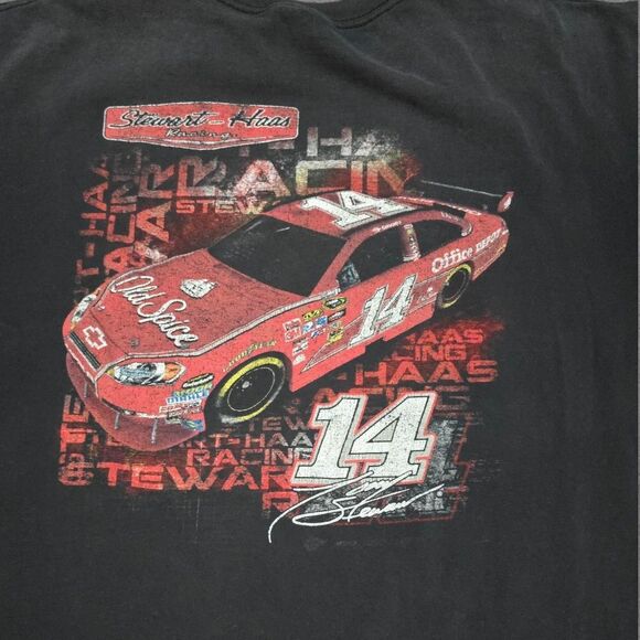 Vintage Nascar Shirt Mens XXL Thrashed Distressed Tony Stewart Home Depot Racing - Picture 3 of 7